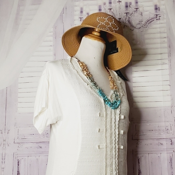 MONORENO‎ SIZE M WHITE IVORY BEACH LACE… - Picture 9 of 16